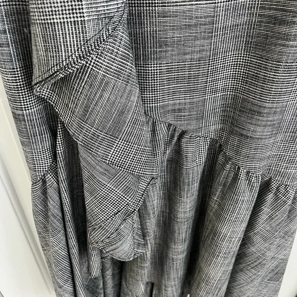 NWT Alice & Olivia BIRCH Houndstooth Sleeveless Formal Maxi Dress - Picture 10 of 14